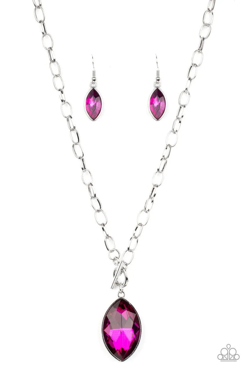 Unlimited Sparkle Pink Paparazzi Necklace