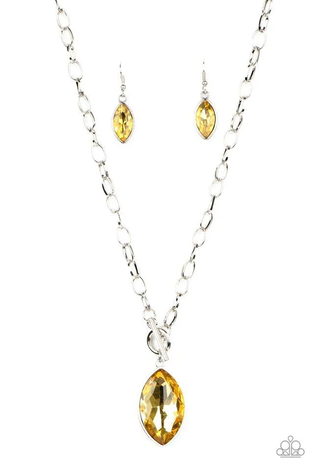 Unlimited Sparkle Yellow Necklace