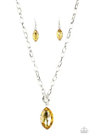 Unlimited Sparkle Yellow Necklace