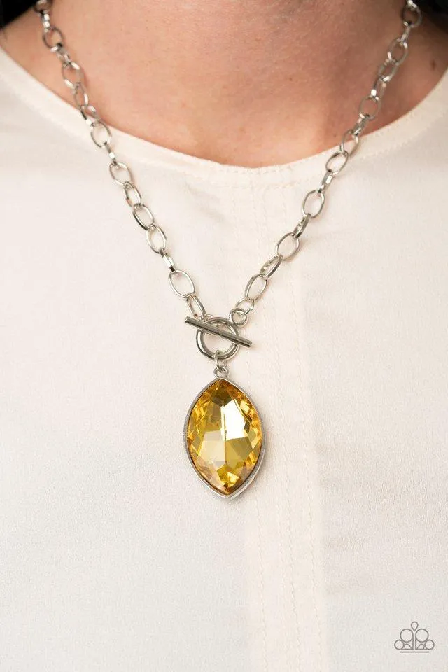 Unlimited Sparkle Yellow Necklace