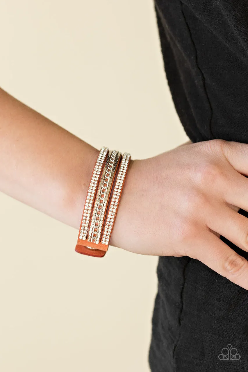 Unstoppable Orange Paparazzi Bracelet