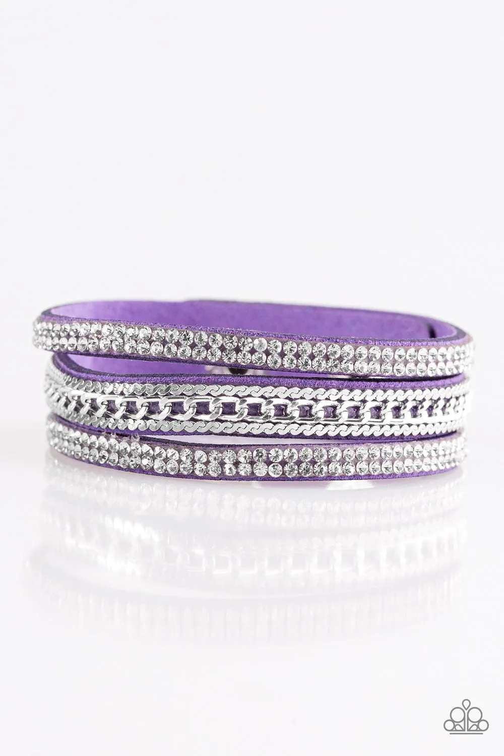 Unstoppable Purple Wrap Bracelet