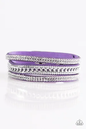Unstoppable Purple Wrap Bracelet