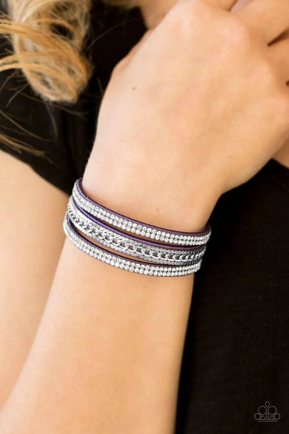 Unstoppable Purple Wrap Bracelet