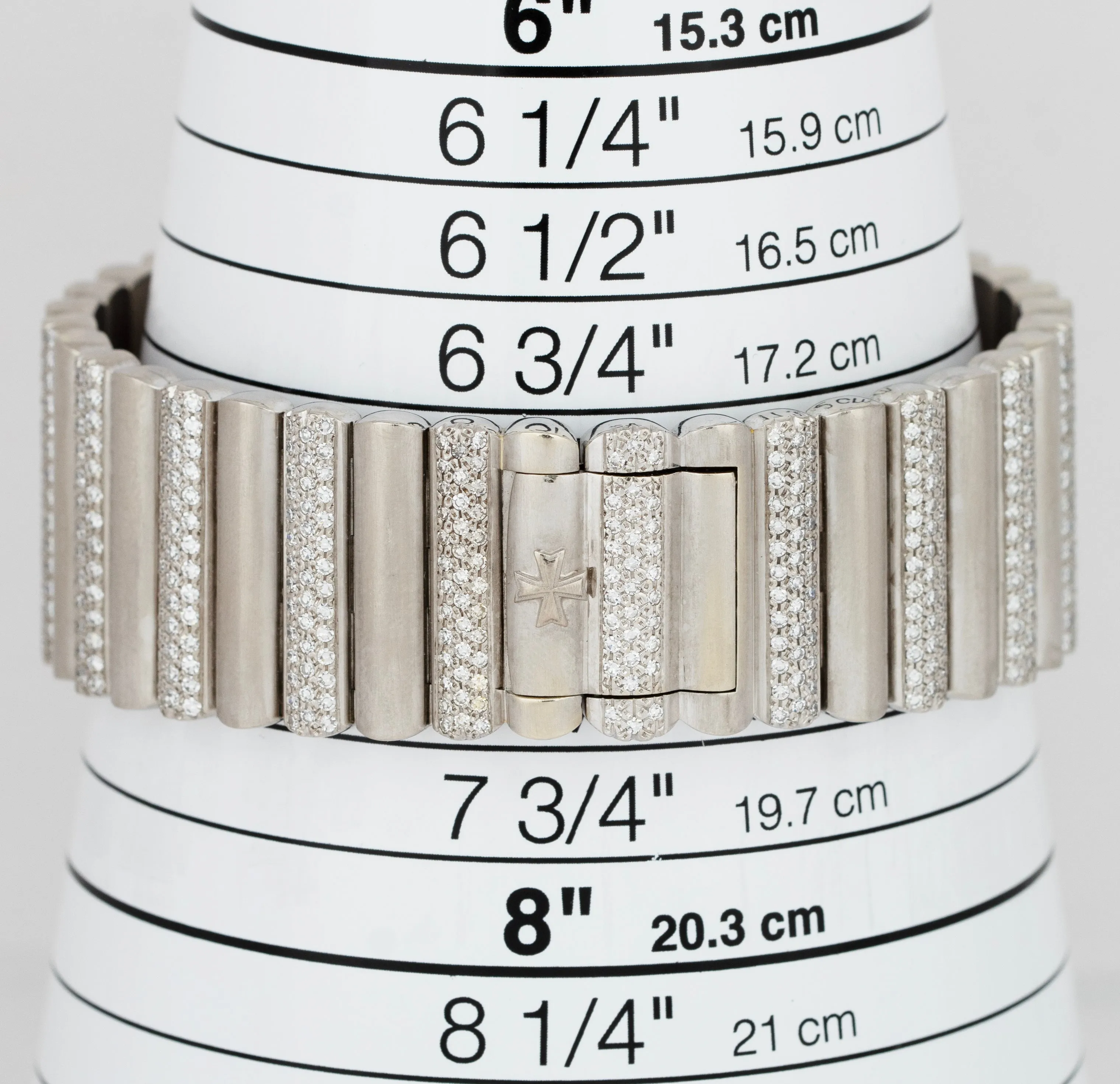 Vacheron VC Constantin FACTORY DIAMOND White Gold Automatic Watch