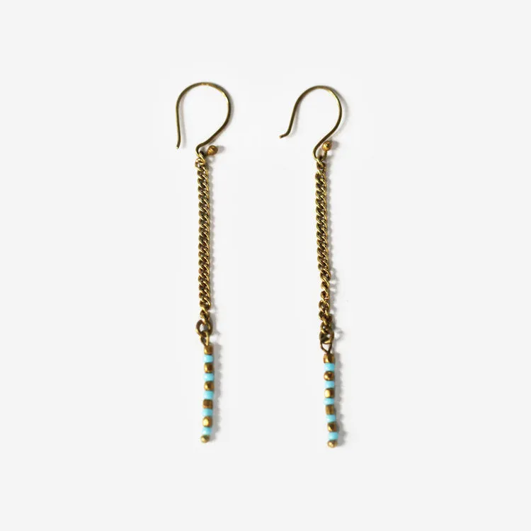 Vero Brass Dangle Earrings