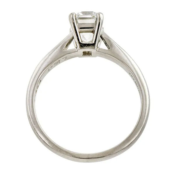 Vintage Tiffany & Co. Solitaire Engagement Ring, Emerald cut 1.16ct
