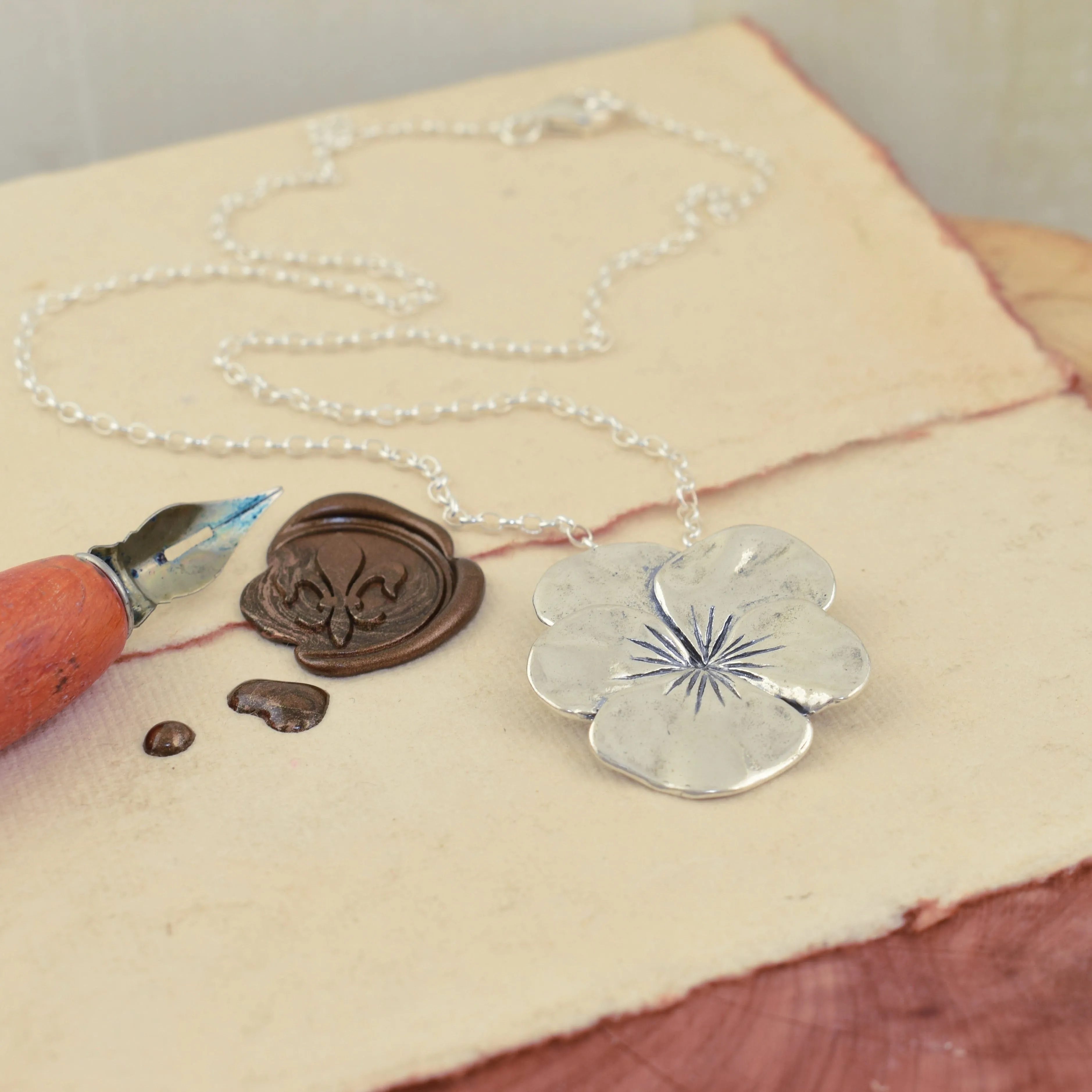 Violet Necklace - February Flower of the Month