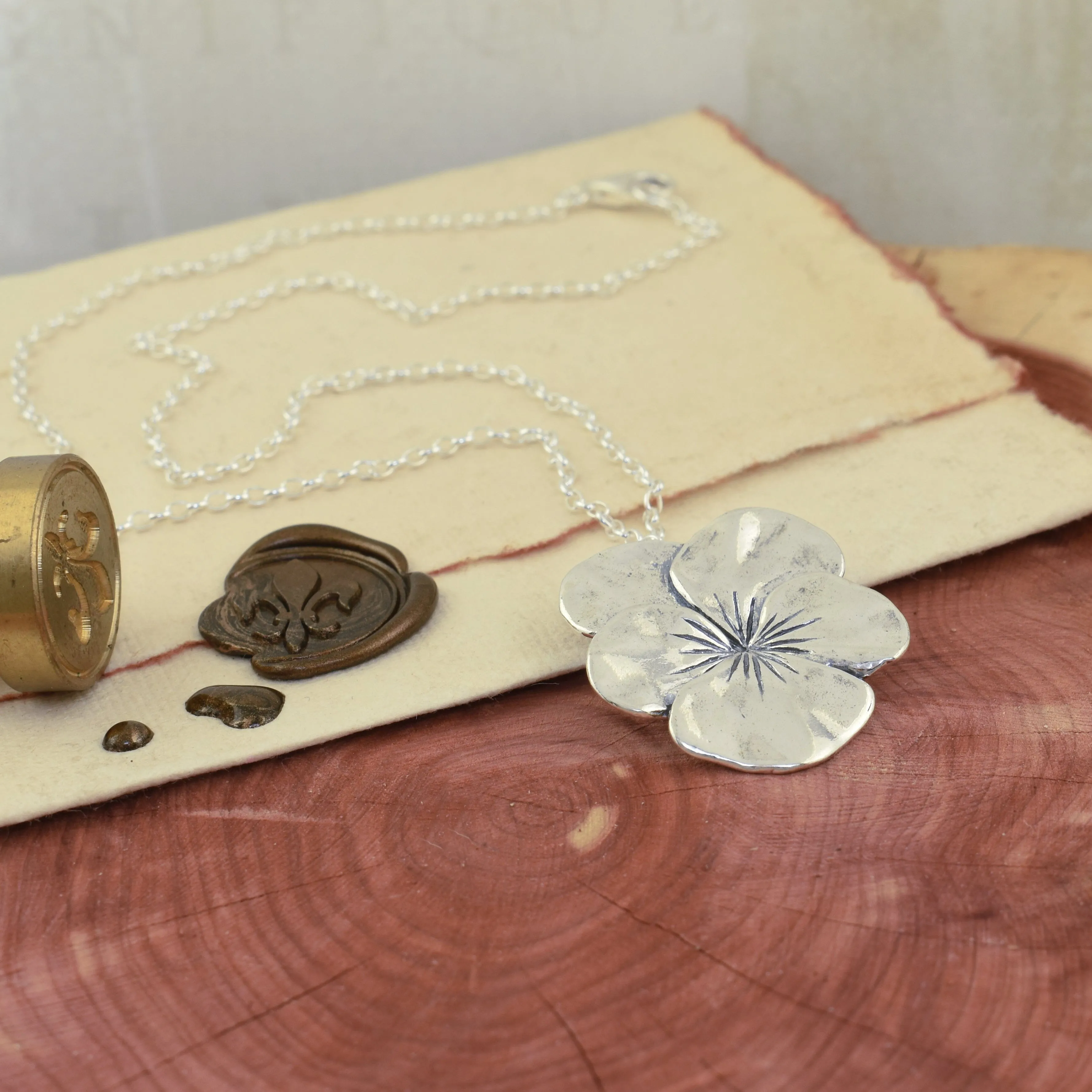 Violet Necklace - February Flower of the Month