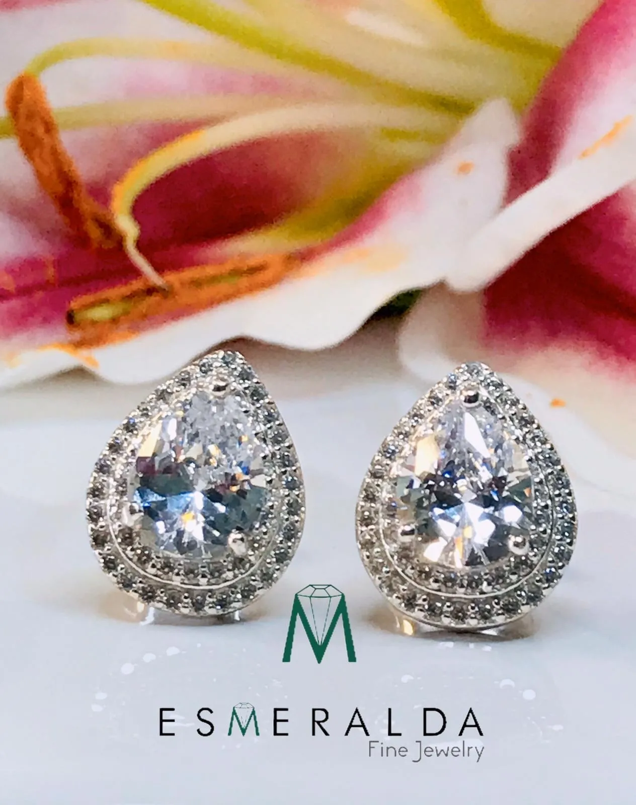 Water Drop Stud Earrings
