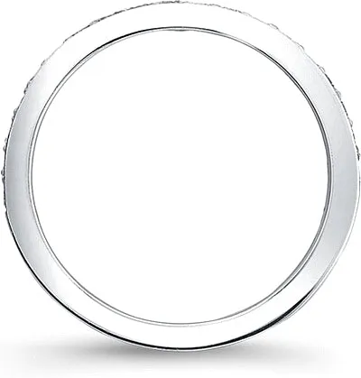 Wedding Band with Pave-Set Round Diamonds- 1/3ct tw