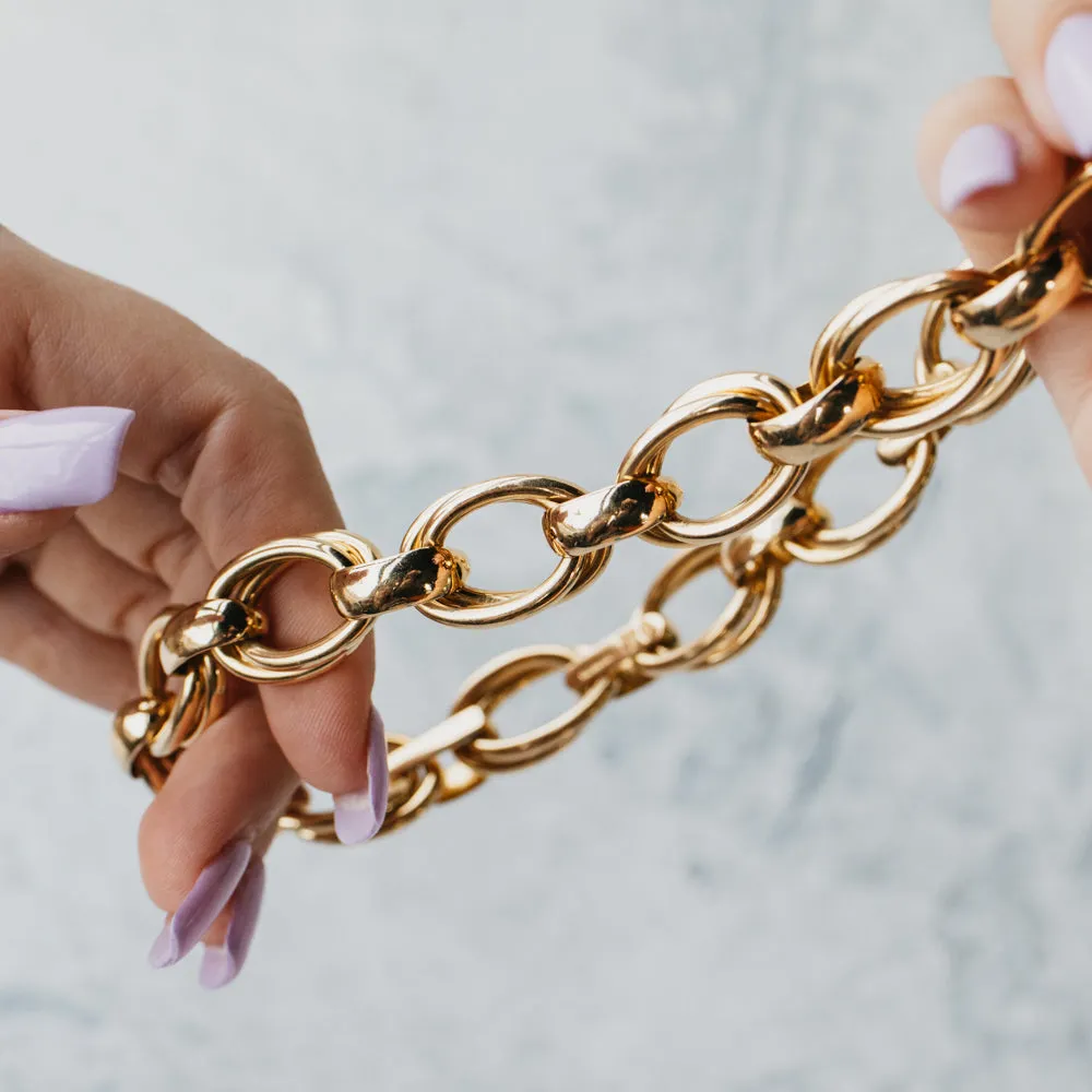Weingrill Hollow Link Necklace