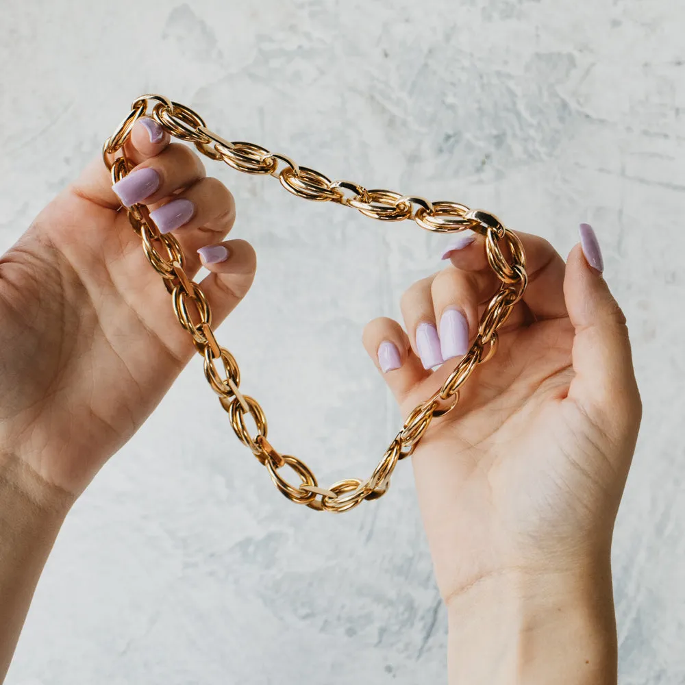 Weingrill Hollow Link Necklace
