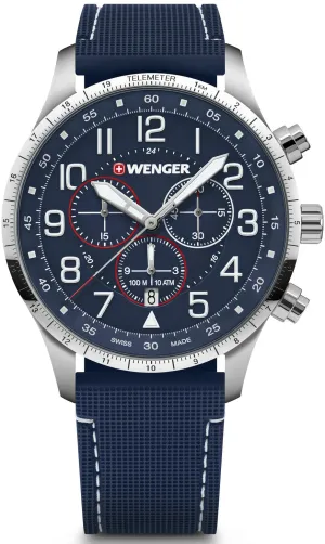 Wenger Attitude Chrono Blue Watch