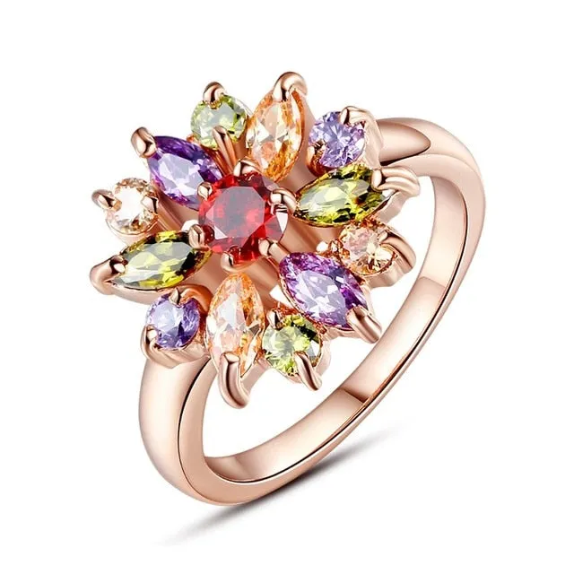 White Gold Color Cubic Zircon (Wedding Ring)
