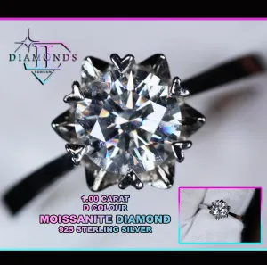 Womens Moissanite Rings | Moissanite Diamond Ring | Womens Engagement Ring