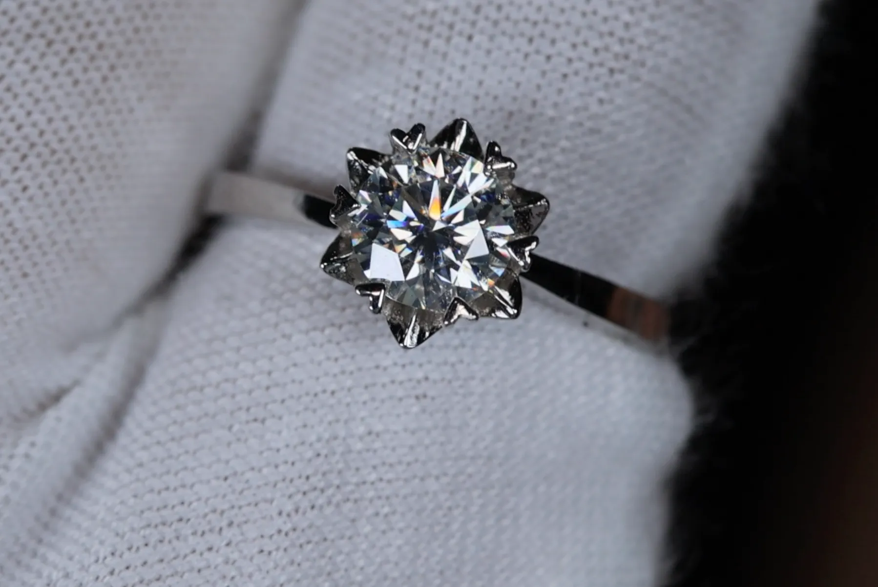 Womens Moissanite Rings | Moissanite Diamond Ring | Womens Engagement Ring