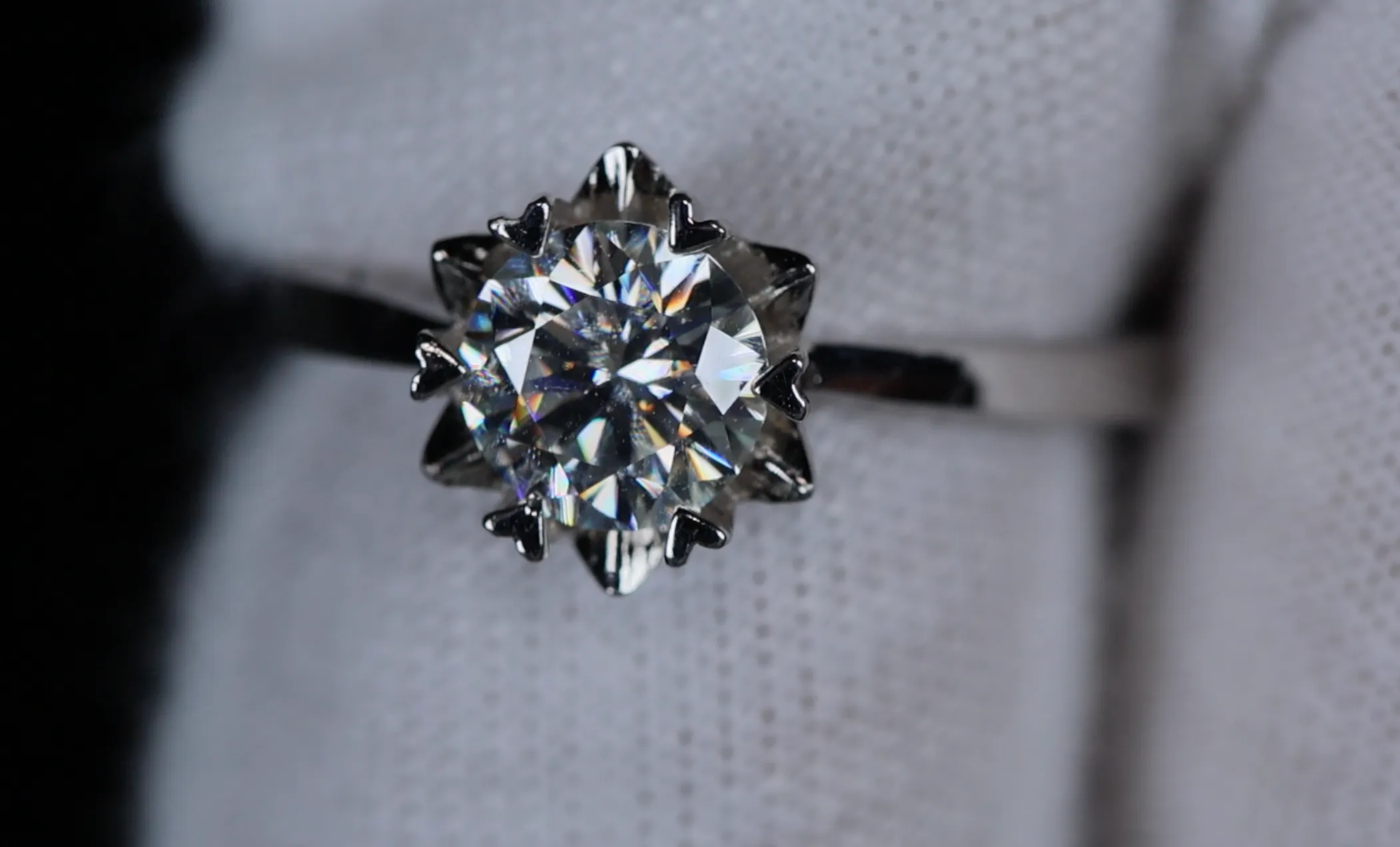 Womens Moissanite Rings | Moissanite Diamond Ring | Womens Engagement Ring