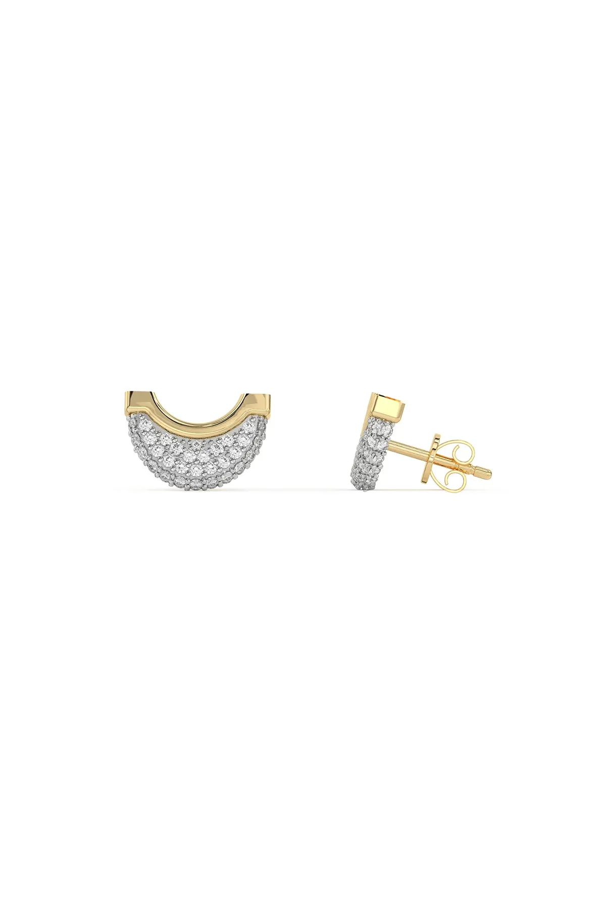 WYLD BOX | LUNA PAVE DIAMOND STUD EARRINGS