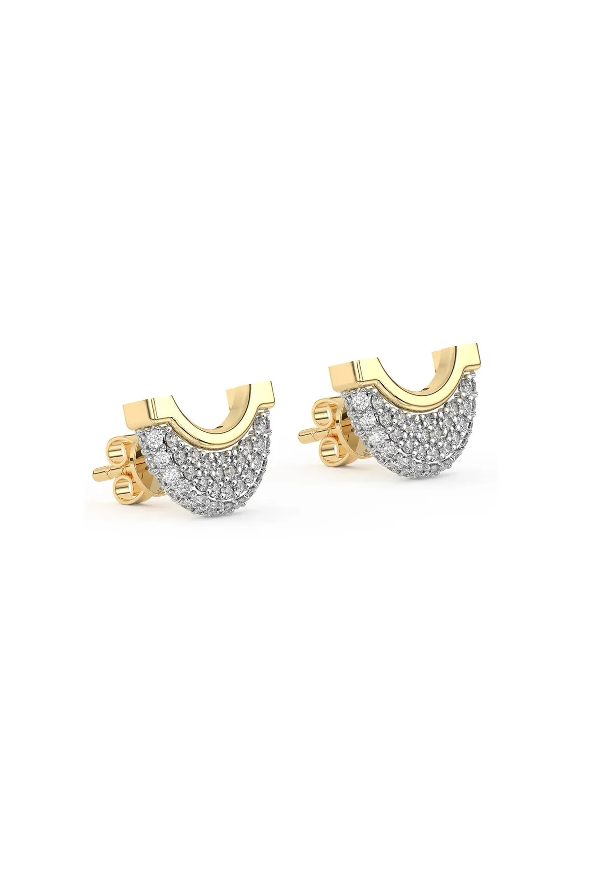 WYLD BOX | LUNA PAVE DIAMOND STUD EARRINGS