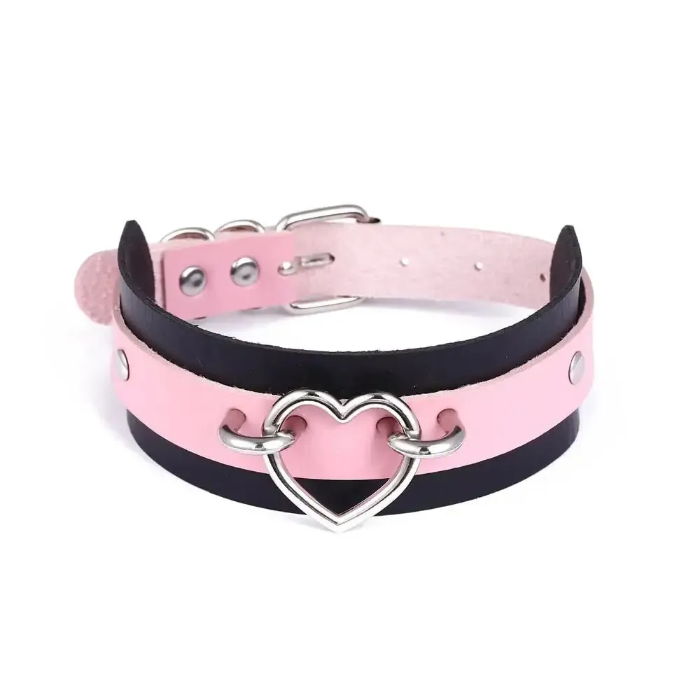 Y2K Punk Style Leather Necklace for Women