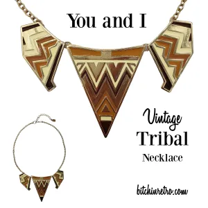 You and I Vintage Tribal Statement Necklace