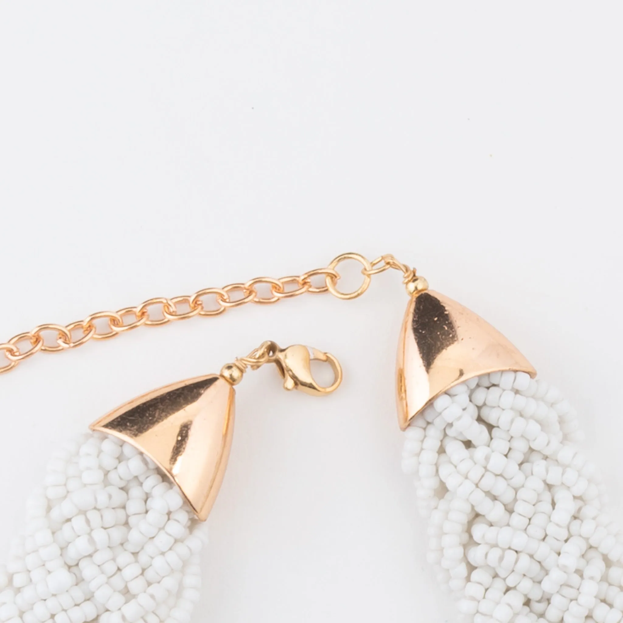 Zaylee Braided Bead Collar Necklace